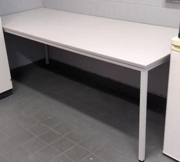 Büroschreibtisch grau 200 x 80 x 72 cm